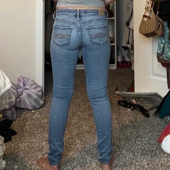 Abercrombie & Fitch blue skinny jeans - Picture 2 of 6